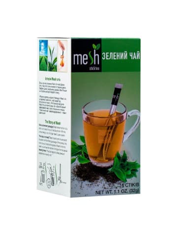 Чай Mesh Зелёный в стиках – купить порционный чай для HoReCa