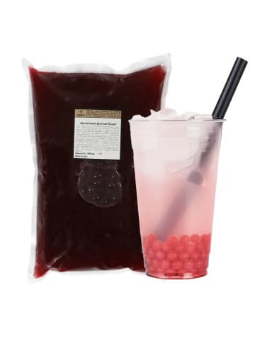 Шарики с соком Bubble Tea «Вишня» 1,8 кг – купить шарики для чая, десертов и напитков HoReCa
