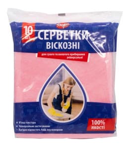 Серветки віскозні 10шт Profit