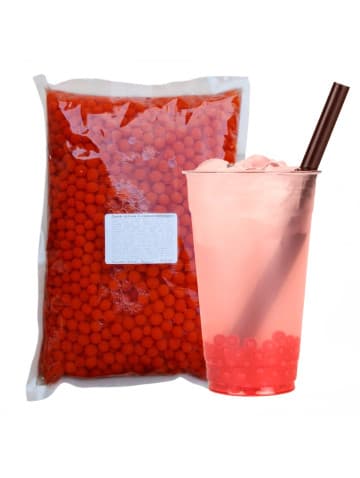 Шарики с соком Bubble Tea «Грейпфрут» 1,8 кг – купить фруктовые шарики для напитков и десертов HoReCa