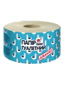 Зображення Туалетная бумага Большая Джамбо однослойная серая макулатурная с тиснением 120 м. в рулоне 1 шт. № 1